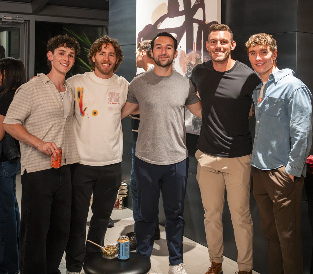 Five members together at an NYC Health Collective event