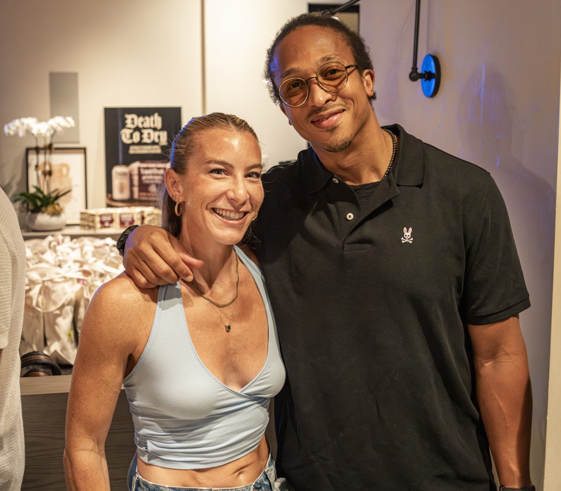 Two members together at an NYC Health Collective event