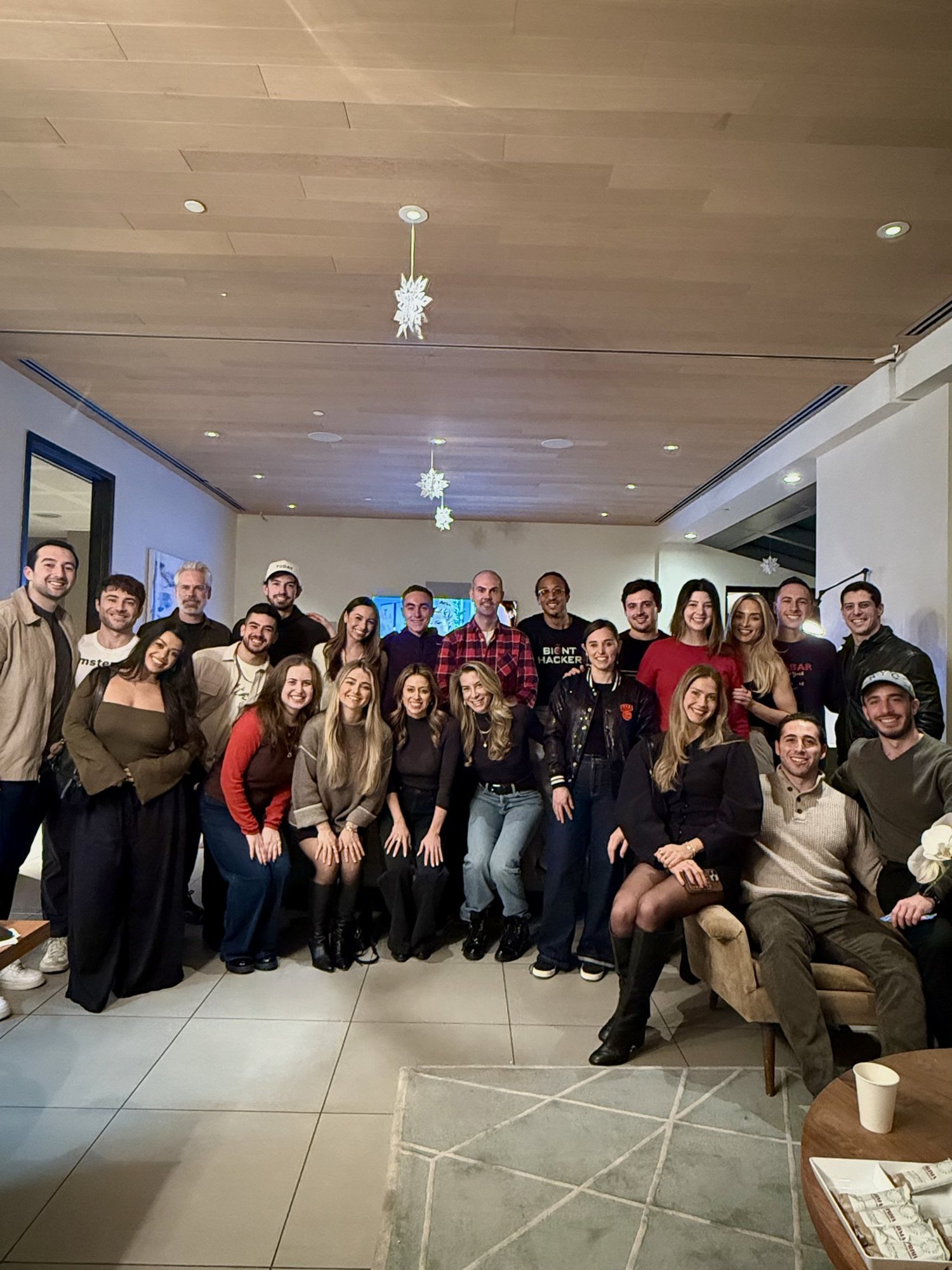 The full group posing together at Healthy Holidays