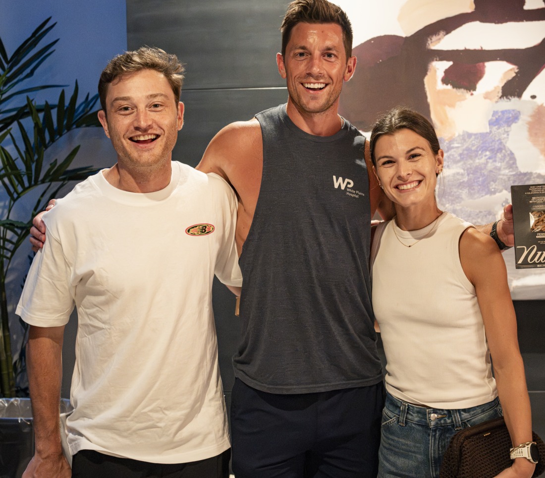 Three members together at an NYC Health Collective event