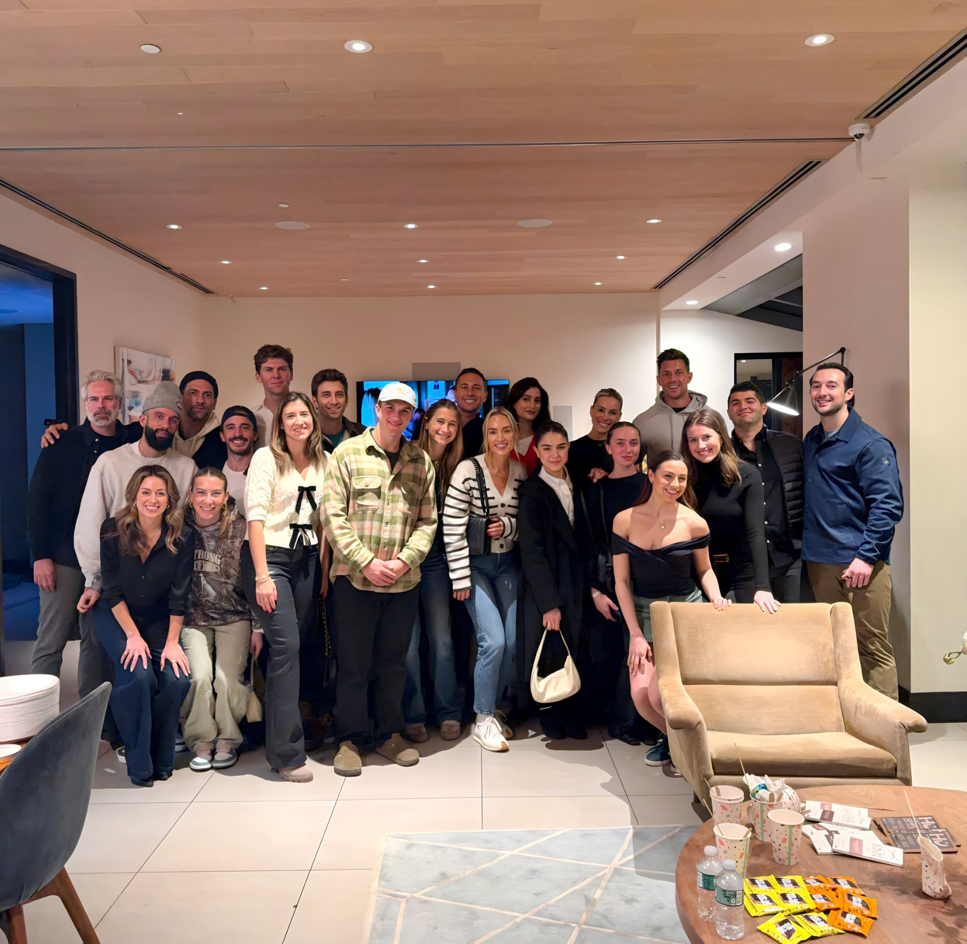 The full NYC Health Collective group gathered at a member event in New York