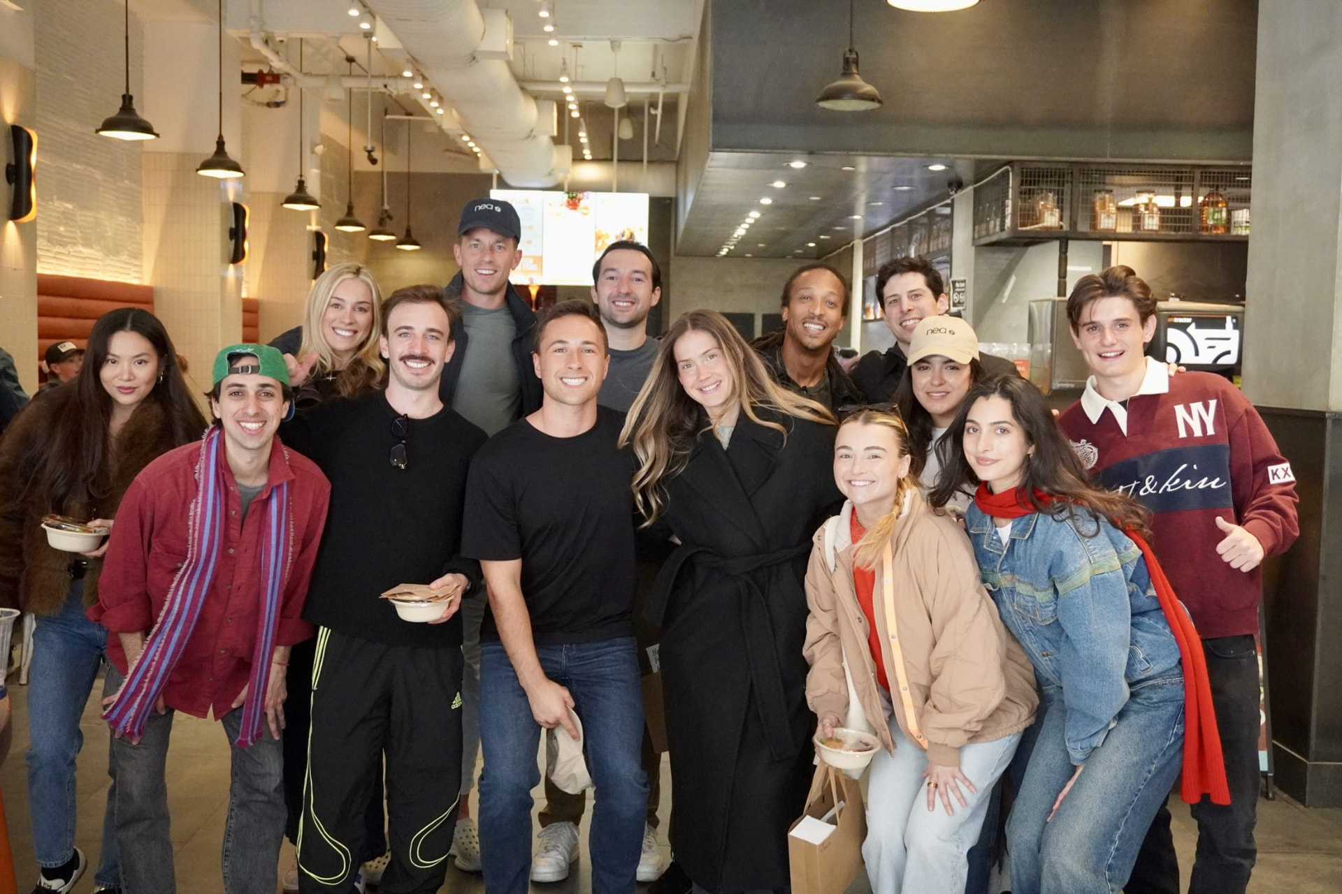 The full group posing together during the Healthy Food Crawl