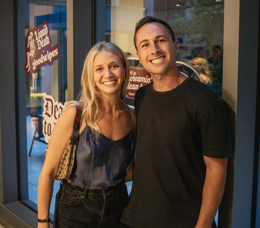 Two members together at an NYC Health Collective event